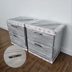 NEW 2 NIGHTSTANDS--ASSEMBLED