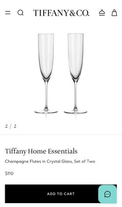 Tiffany & Co. Champagne flutes, set of 2