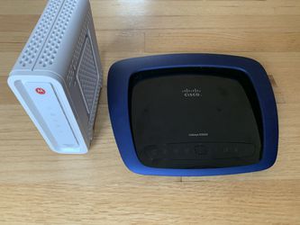 Cable modem and Wireless Router.
