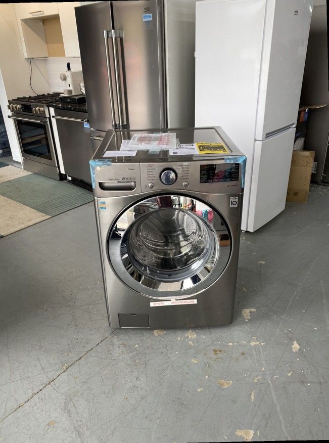 NEW LG Graphite Steel Front Load Steam Washer - WMHVA DN8