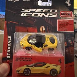 1/64 Ferrari SF90 Stradale Yellow with Black Top "Speed Icons" Series – Maisto