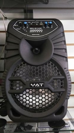 1500 watt 8" Bluetooth speaker DJ karaoke style comes with microphone