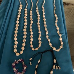 Shell  Lei  Necklaces     Vintage-1960’s.    Chino, Ca 
