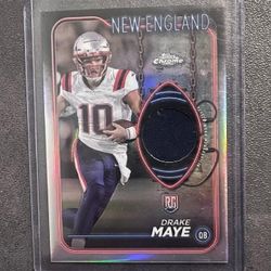 Topps Chrome Drake Maye Rookie Relic Patch