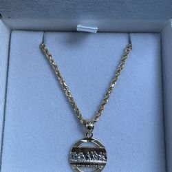 18in 10K Diamond Cut Rope Chain 1.9mm