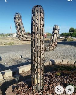 Gabion Saguaro Cactus 8' Tall x 4 1/2' Wide - Rocks Not Included 