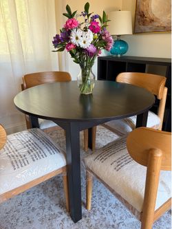 IKEA BJURSNÄS Round Table – Black-Brown – $30