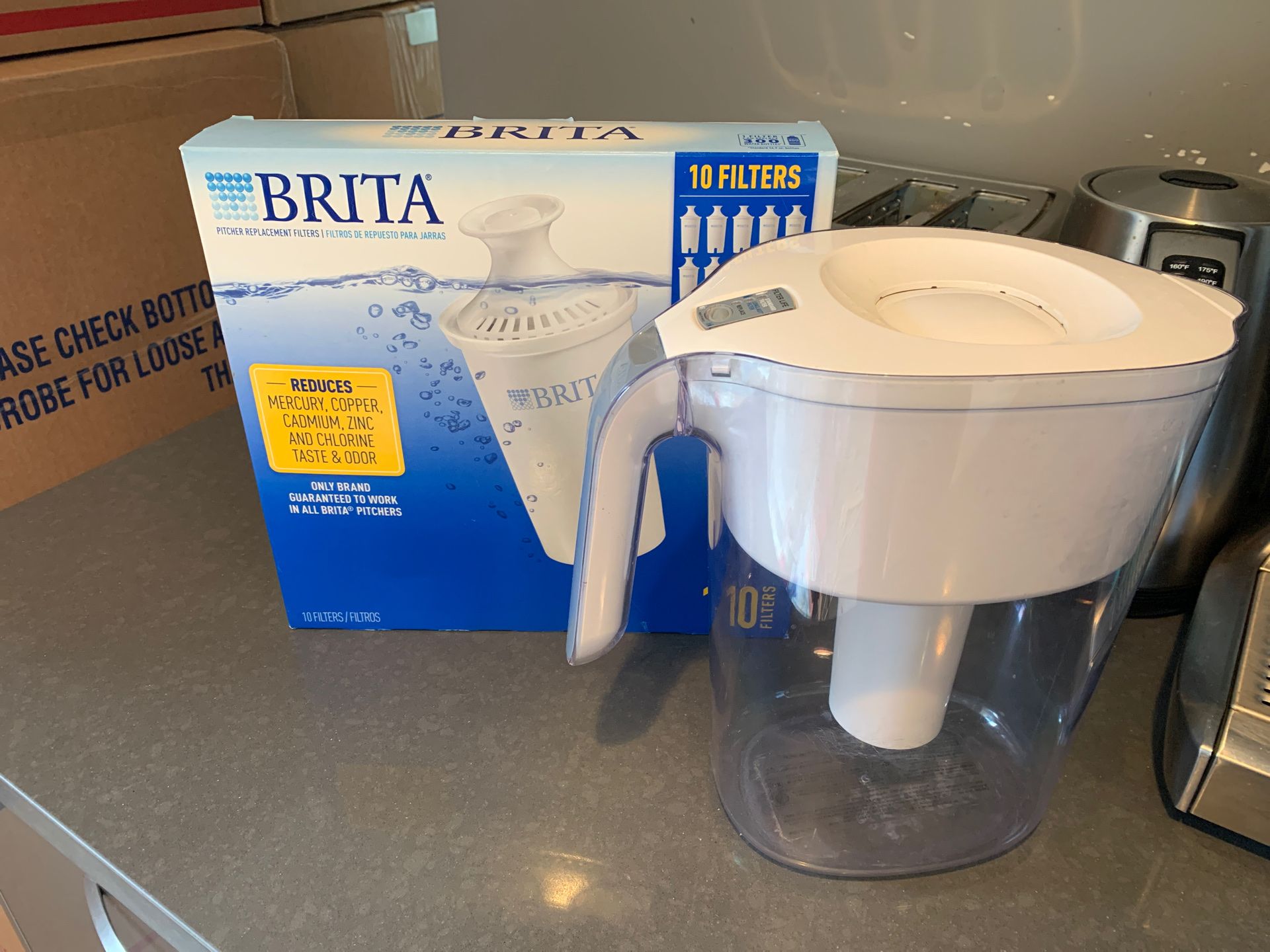 Brita water filter jug and 10 pack of filters!