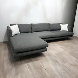 Gray Boucle Sectional 