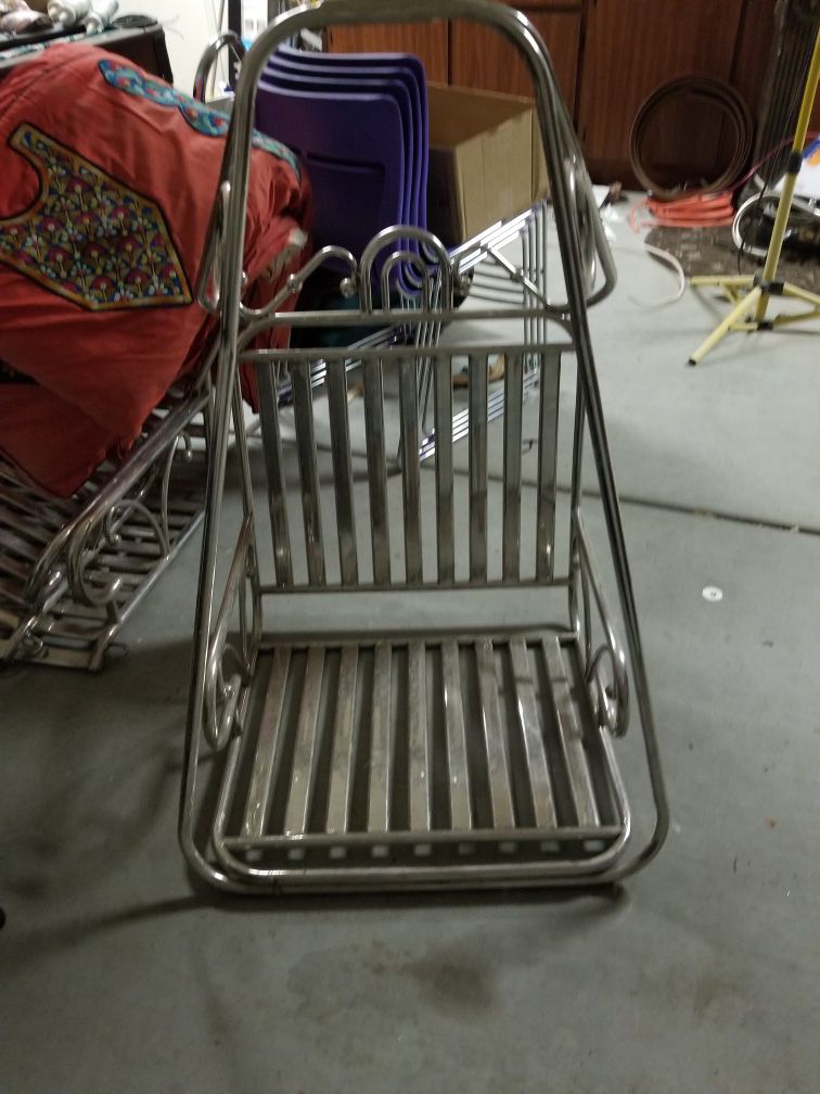 stainless steel swing chair