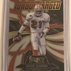 2020 Panini Select Deion Sanders Turbocharged Football Card No. T2