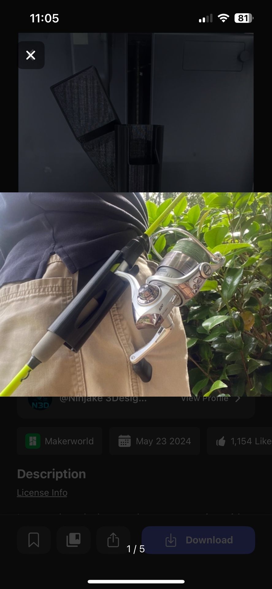 Fishing Rod Belt Holster