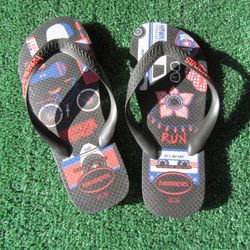 Havaianas Stranger Things Flip Flops Thongs Sandals 35/36 Womens Size 6 Mens 5