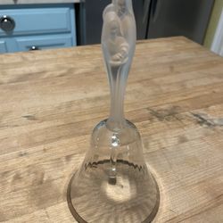 Antique German Crystal Holy Family Bell