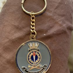 HMAS Success AOR 304 Battle Tanker Challenge Coin Keyring