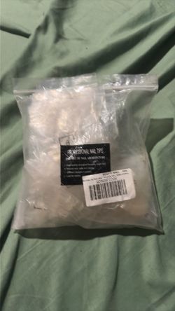 Square shaped nail tips