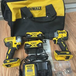 DeWalt 20V MAX XR Hammer Drill/Impact Combo Kit 