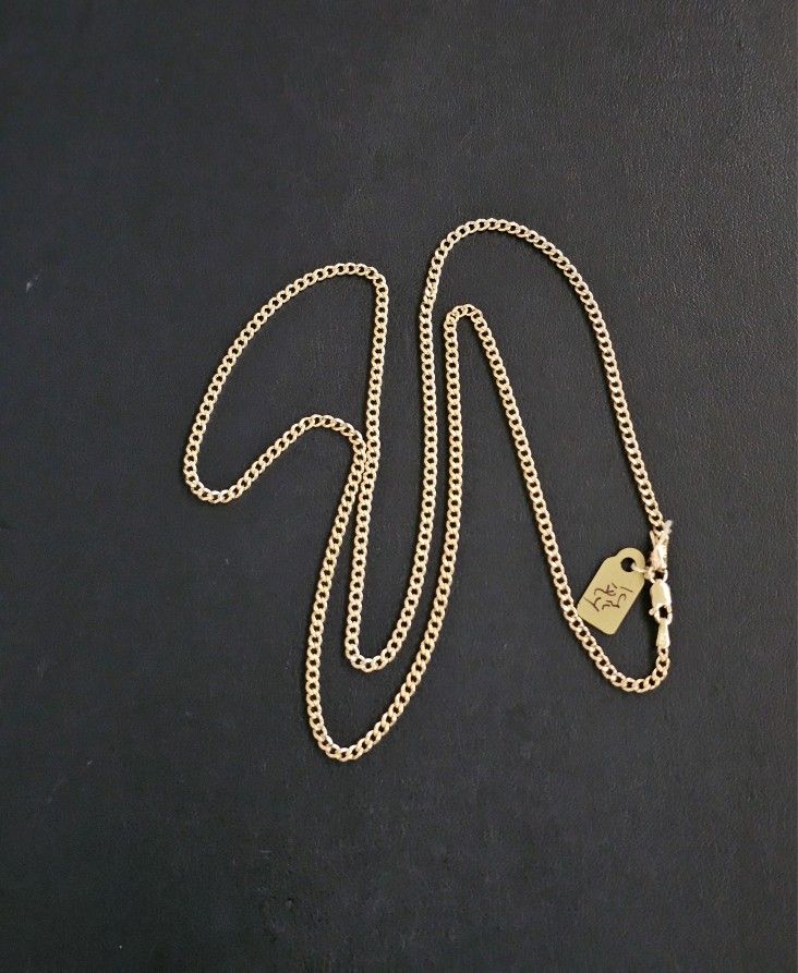 10k Gold Necklace 24 Inch