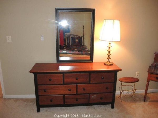 Riverside Furniture Matching Dresser (chest of drawers), desk with hutch, & chair