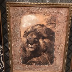 Lion Framed Artwork