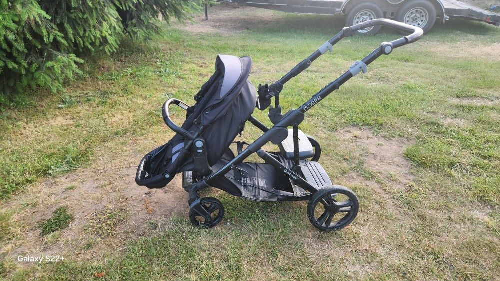 double stroller and car seat