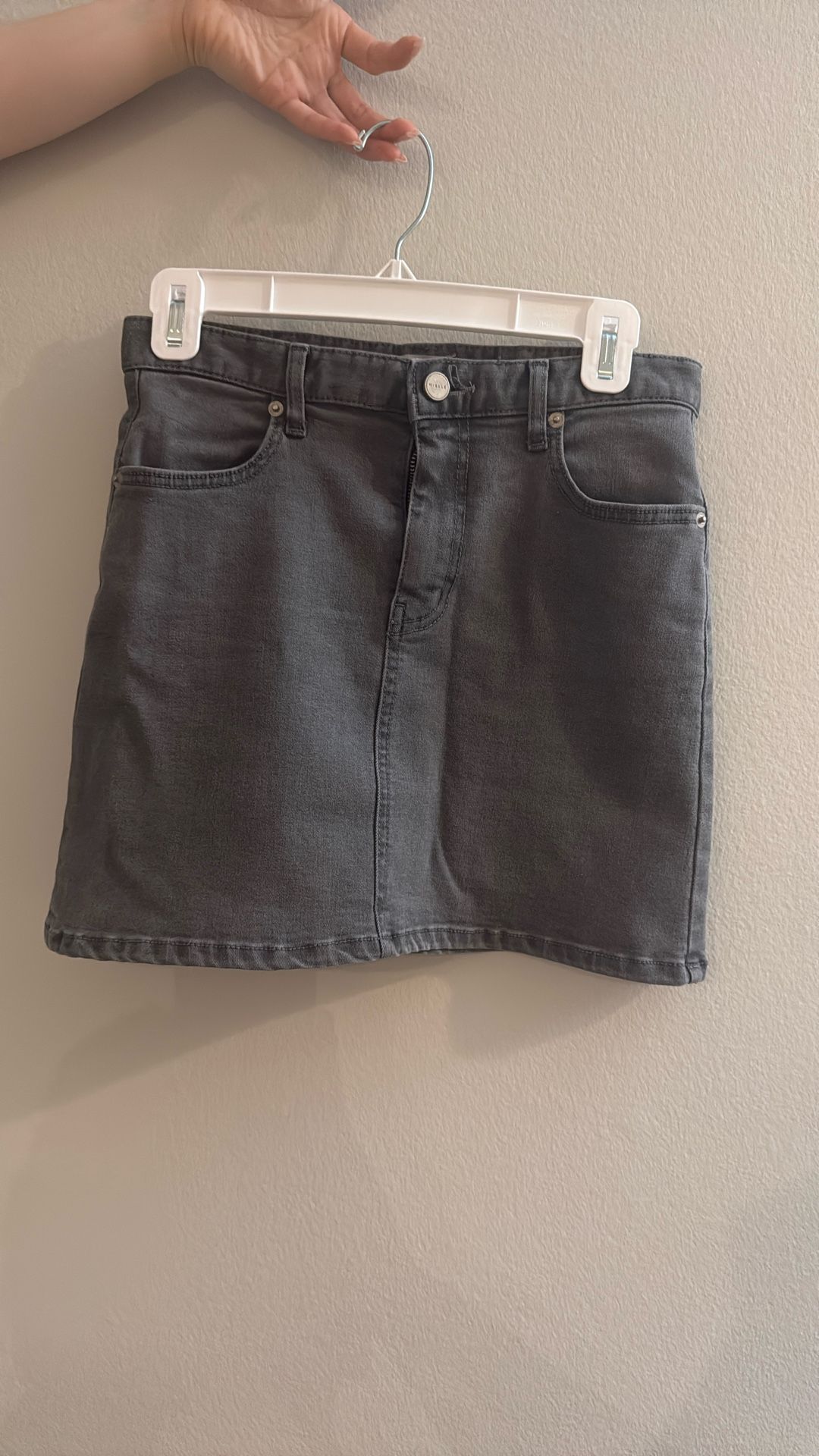Grey Denim Skirt (from Korea)