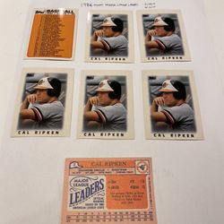 1986 Topps Baseball Mini Cal Ripken Baltimore Orioles Baseball Card #2 