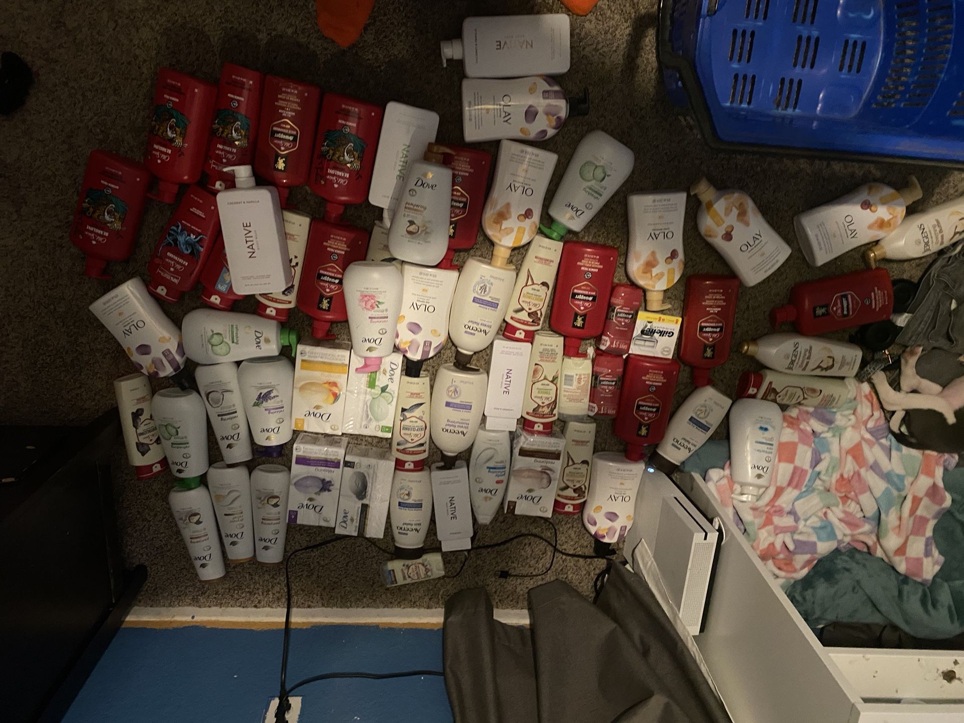 All Body Wash And deodorant Dove, Old Spice, Native, Aveeno And Okay