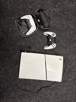 PlayStation 5 Slim Console with Dual Sense Controller and Case