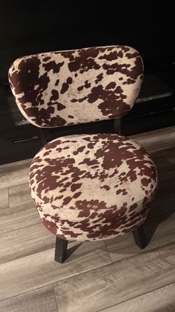 COW PRINT CHAIR