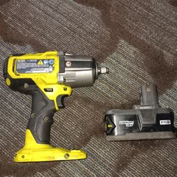 Ryobi impact wrench Battery 4ah With Charger