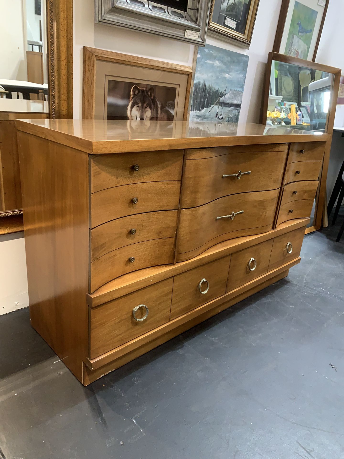 Small Mid Century Dresser / Credenza / Cabinet / Sideboard