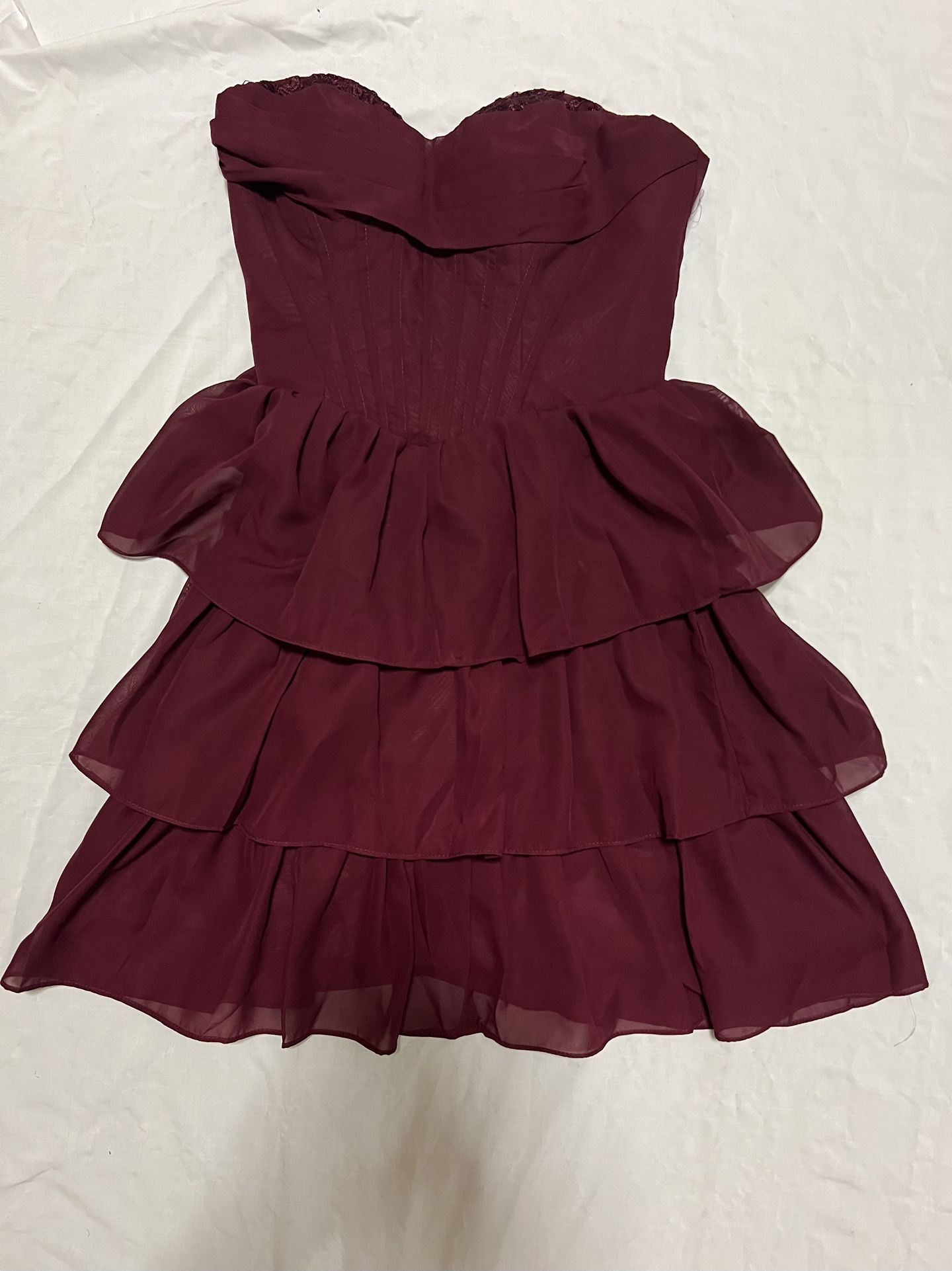 Red Wine Color Dress