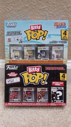 Funko Bitty Pop Naruto & Deadpool 4-Pack NEW