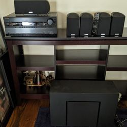 7.1 Channel Home Theater Receiver And Surround Speakers