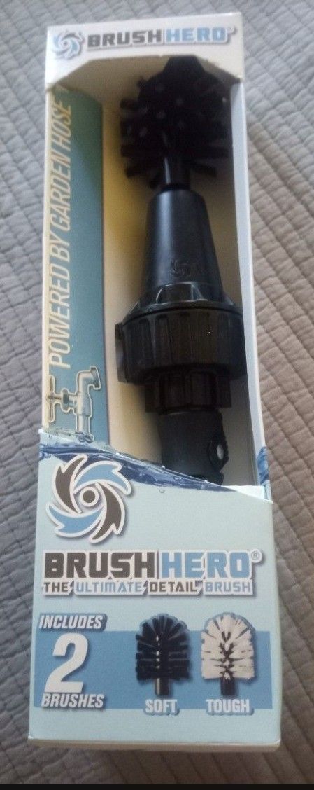 Premium Water-Powered Multi-Purpose Rim Brush For Car, Bikes And More