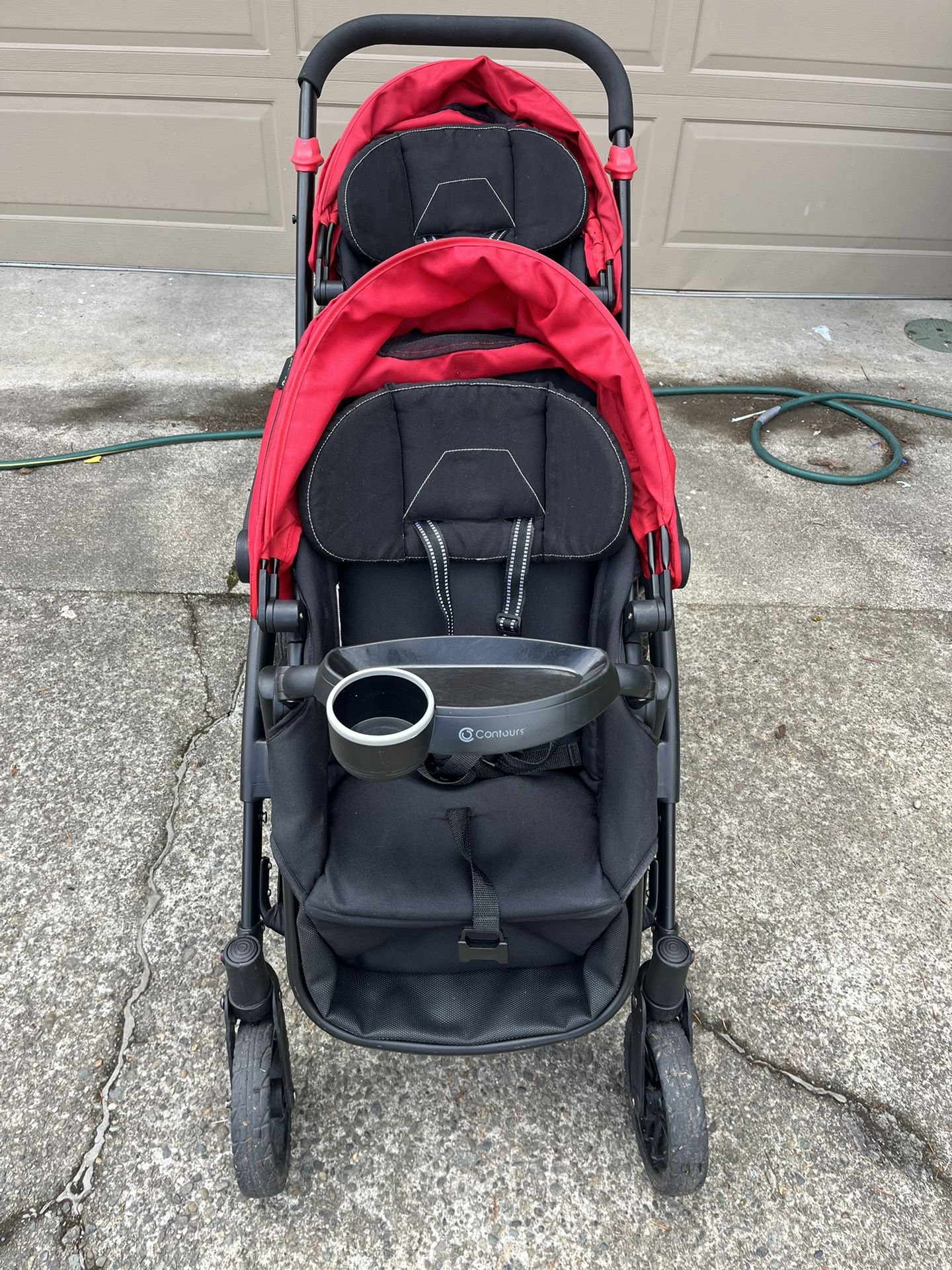 Contours Options Elite V2 Convertible Modular Double Stroller with Reversible Seats (Des Moines)
