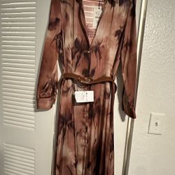Silky Print Dress