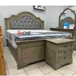  Transitional Queen  / California king / Eastern King Size Bed Frame 