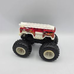 Firestorm Monster Jam Fire Truck 1:64 Red Engine 68 Ladder Mattel Hot Wheels