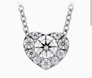 Hearts on Fire White Heart Pendant Necklace