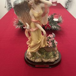 Vintage Guardian Angel Figurine 