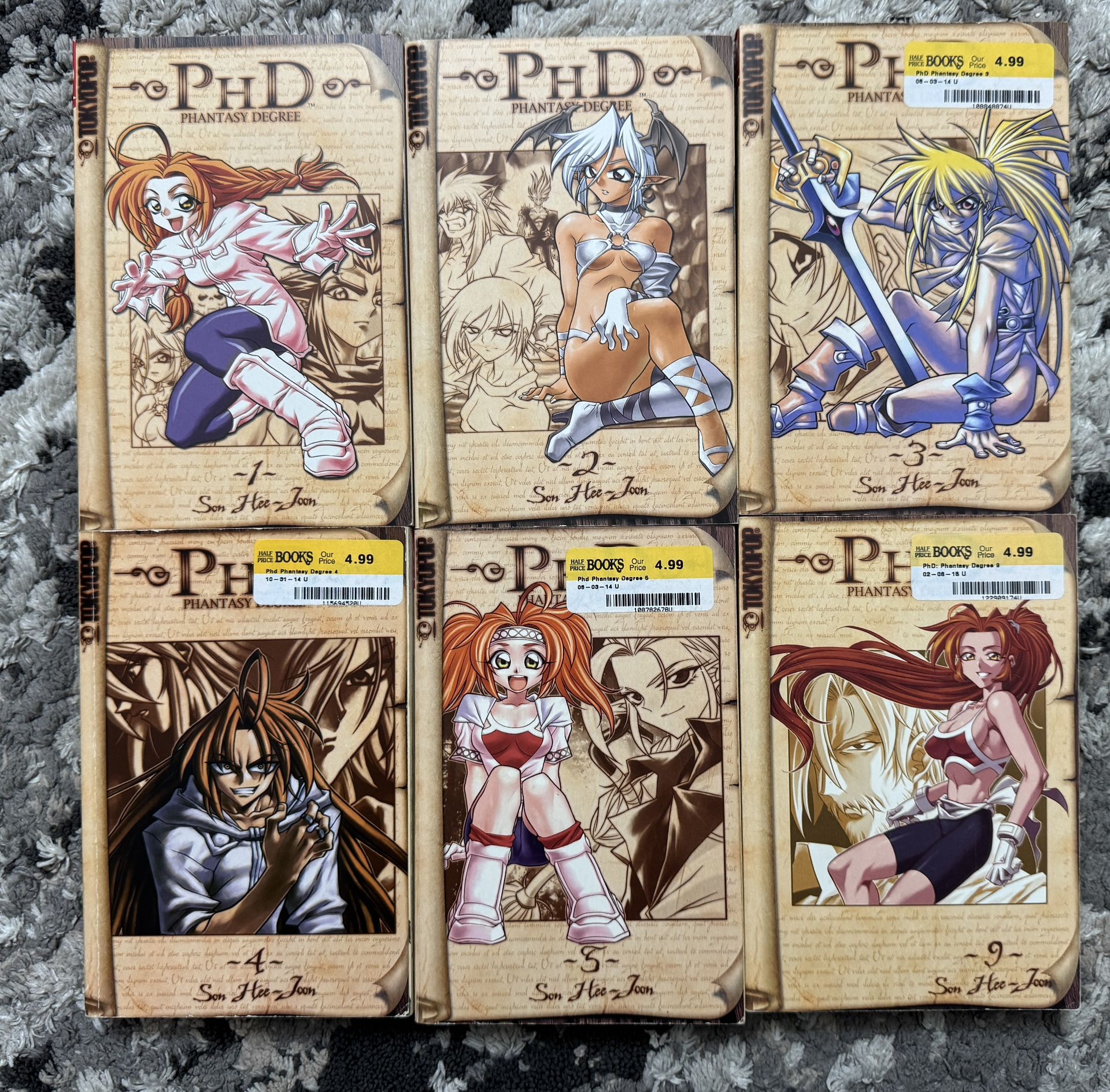 PHD Phantasy Degree Vol  1 2 3 4 5 9- Book Lot. English