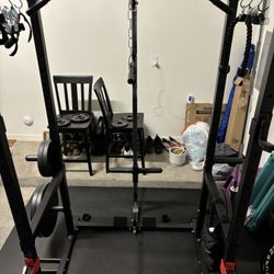 Power Rack w/ Dual Pulley System