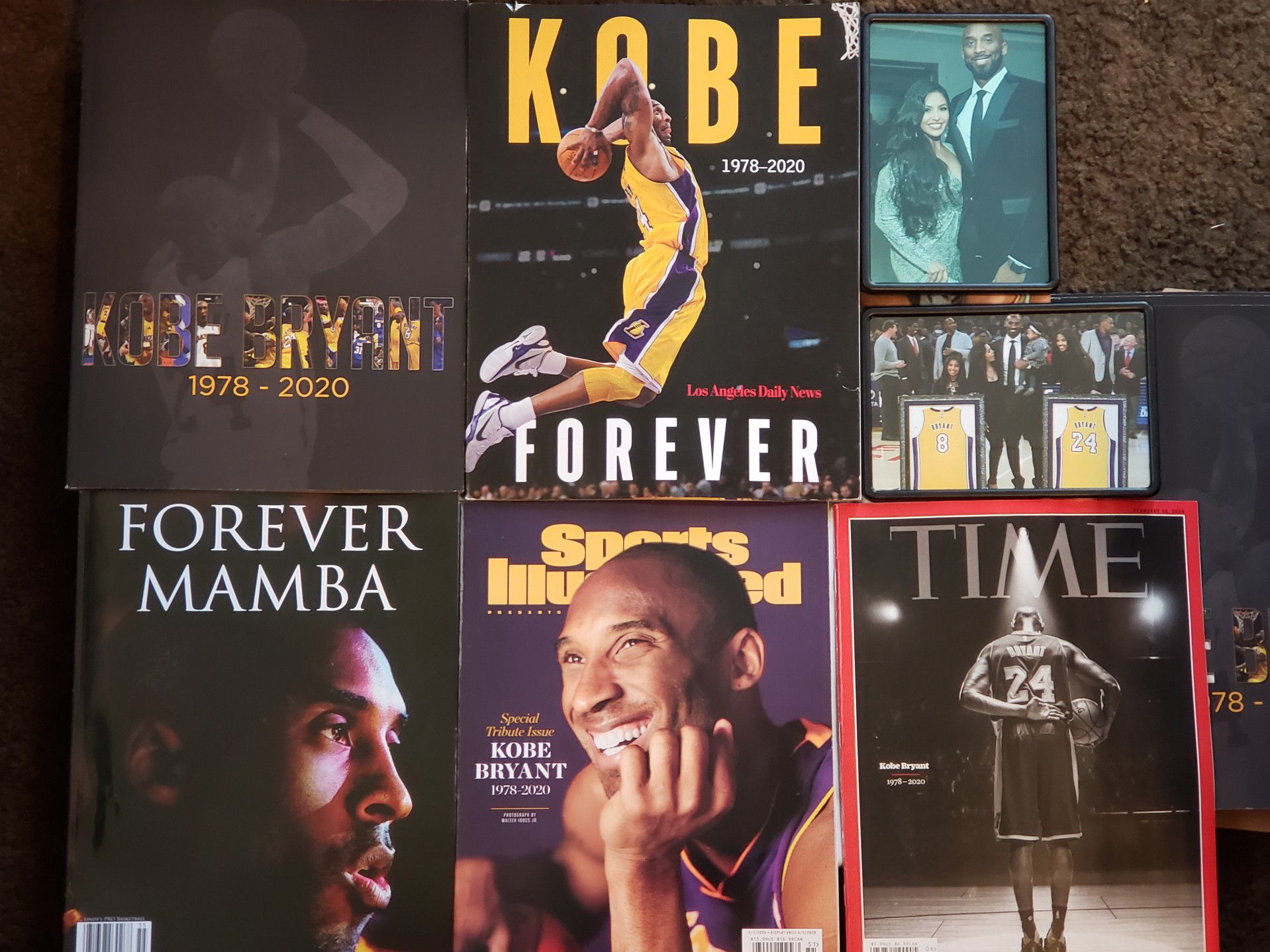 5 Sports Illustrated KOBE BRYANT, MAMBA FOREVER, TIMES KOBE BRYANT 2/20/20, LAKERS FOR LIFE , La Daily News kobe Forever
