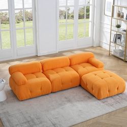 Orange Modern Modular Couch