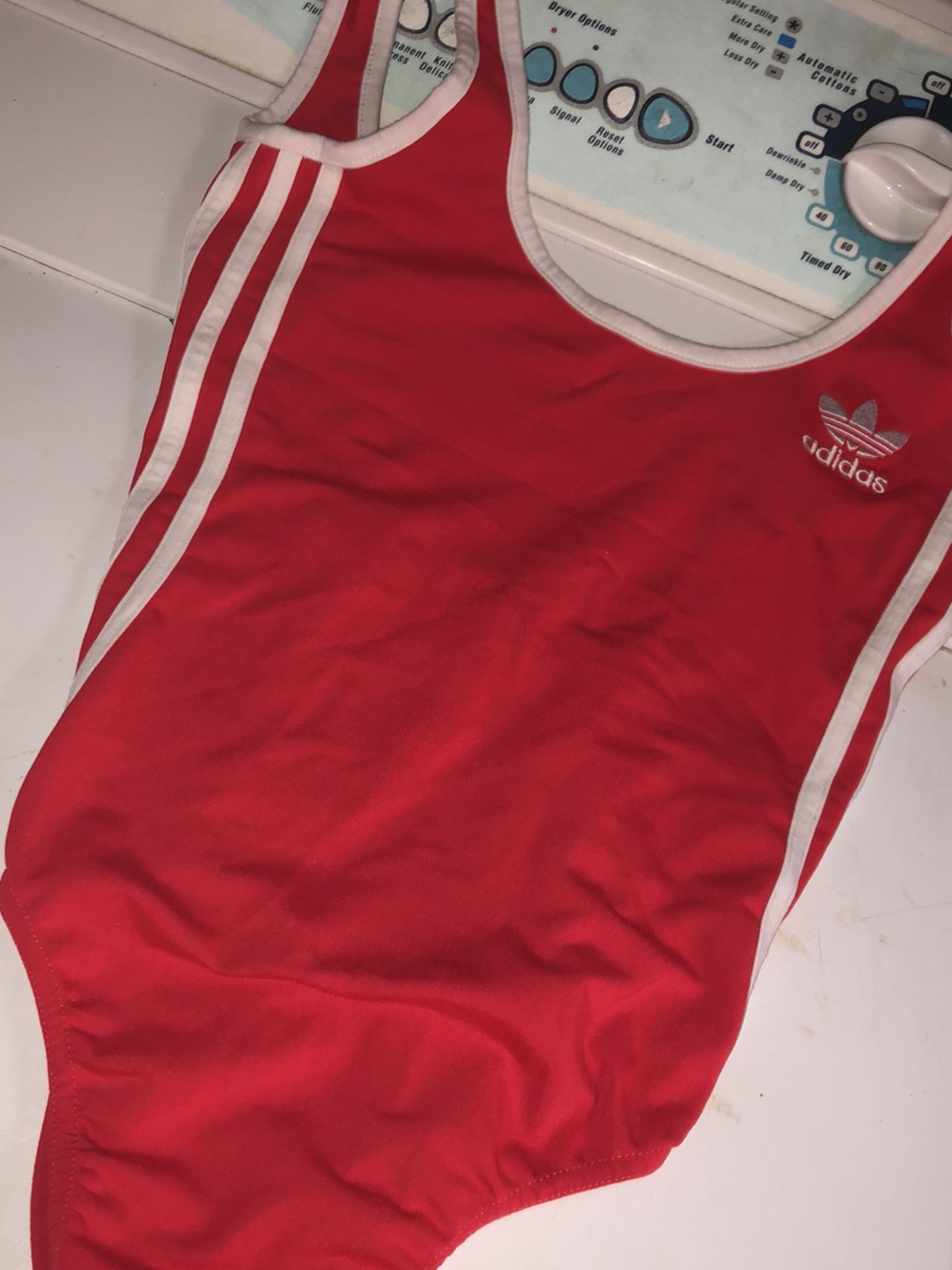 Adidas Originals Red Bodysuit Size Small