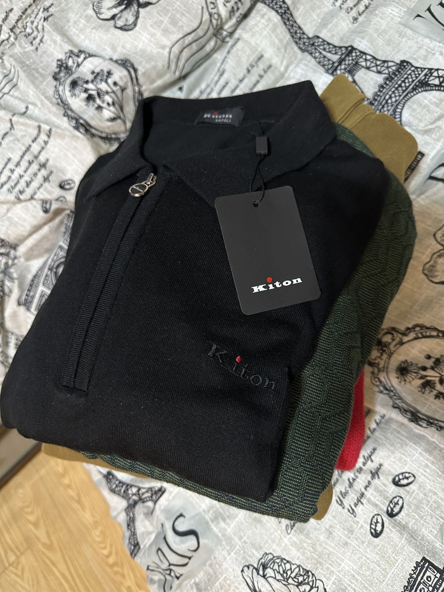 Men’s Sweaters Polo, Loro Piana, Kiton Size M, S