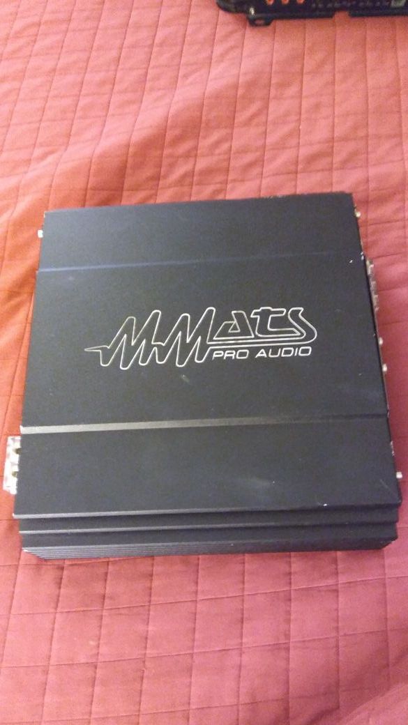 Mmats pro audio amp .....The best amp I've ever used hands down nothing has came close ever