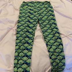 LuLaRoe Disney Pixar Toy Story Alien Little Green Men Tights Legging Pants 